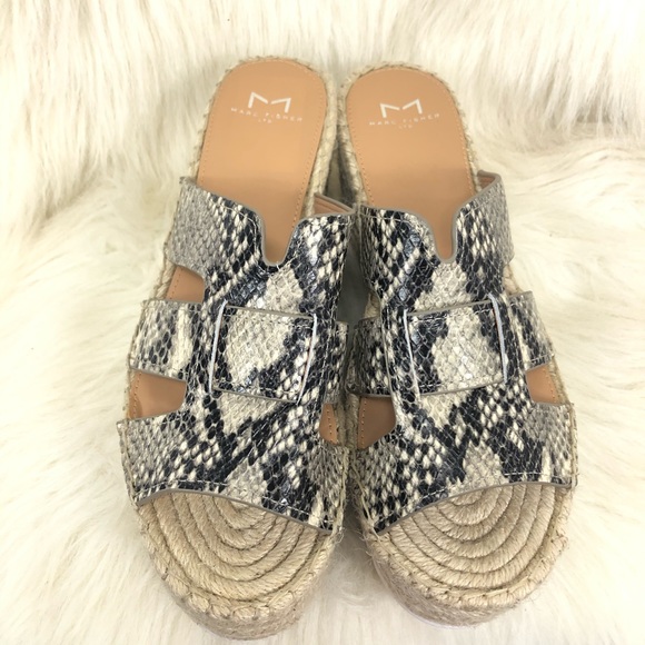 Marc Fisher Python snakeskin Robbyn espadrille 8.5 - Picture 4 of 8
